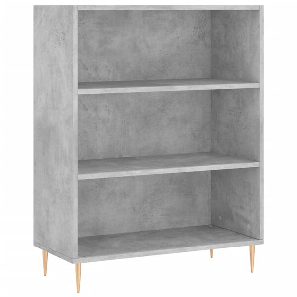 vidaXL Credenza Grigio Sonoma 69,5x32,5x180 cm Legno Multistrato