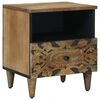 vidaXL Mobiletto da Letto con cassetto Marrone 40 x 33 x 46 cm