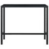vidaXL Set Bar da Giardino 7 pz con Cuscini in Polyrattan Nero