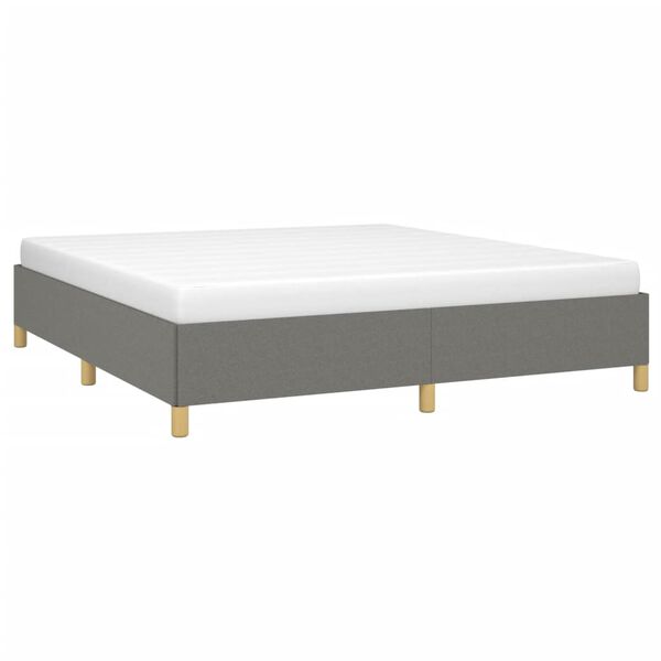 vidaXL Struttura Letto a Rete a Molle Grigio Scuro 180x200 cm Tessuto