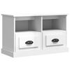 vidaXL Mobile Porta TV Bianco Lucido 80x35x50 cm in Legno Multistrato