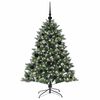 vidaXL Albero di Natale artificiale con 150 LED Verde 85 x 85 x 120 cm