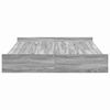 vidaXL Struttura letto con contenitore Grigio Sonoma 140 x 200 cm