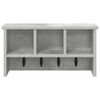 vidaXL Appendiabiti a muro Grigio cemento 50 x 16 x 26 cm