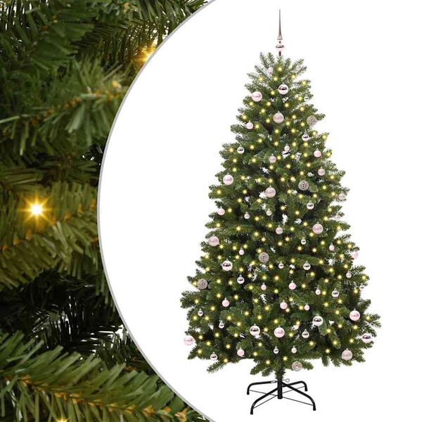 vidaXL Albero di Natale artificiale Verde 240 cm PVC e Metallo