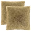vidaXL Cuscino 2 pz HEERLEN Grigio Chiaro 55 x 55 cm Fleece PV