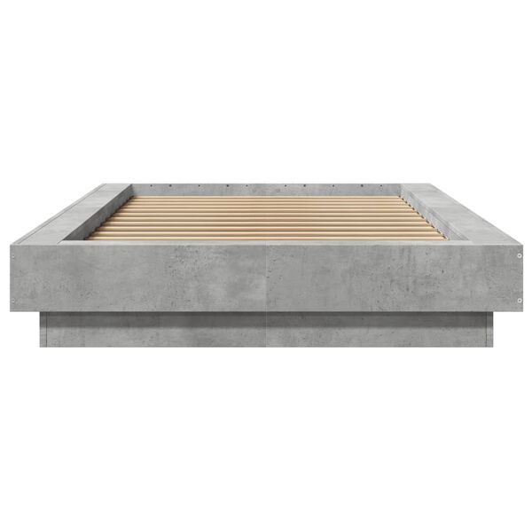 vidaXL Giroletto Grigio Cemento 90x190 cm in Legno Multistrato