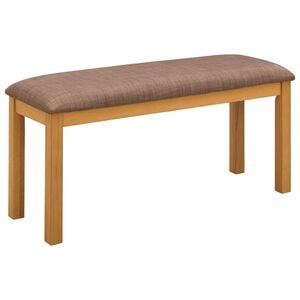 vidaXL Panchina da pranzo 95 x 32 x 45 cm Legno di Quercia Massello