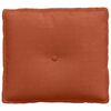 vidaXL Cuscino per Schiena Rosso Arancio 50 x 45 cm Tessuto in Cords