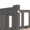 vidaXL Dormeuse Estraibile Grigia 2x(90x190) cm Legno Massello di Pino