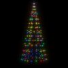 vidaXL Albero di Natale a LED 200 LED Colorato 180 cm