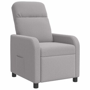 vidaXL Poltrona reclinabile Grigio Chiaro Boucl&eacute;