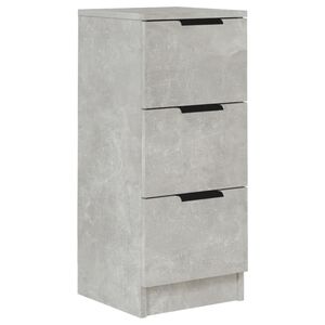 vidaXL Credenza Grigio Cemento 30x30x70 cm in Legno Multistrato