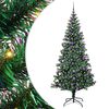 vidaXL Albero di Natale artificiale con luci integrate Verde 210 cm