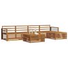 vidaXL Set di divani da esterno 6 pcs Naturale