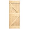 vidaXL Porta Scorrevole con Set Hardware 70x210 cm Legno Massello Pino