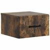 vidaXL Mobiletto da notte a muro Rovere Fumo 34,5 x 33 x 20 cm