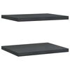 vidaXL Mensole a Muro 2 pz 50x40 cm Nero in Acciaio Inossidabile