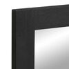 vidaXL Specchio da Bagno Nero 50x70x2,5 cm Legno Multistrato e Ottone