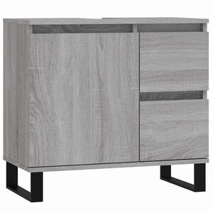 vidaXL Armadietto Bagno Grigio Sonoma 65x33x60 cm in Legno Multistrato