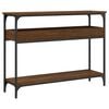 vidaXL Tavolo Consolle Ripiano Rovere Marrone 100x29x75cm Multistrato