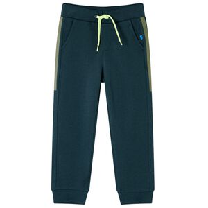 vidaXL Pantaloni Tuta per Bambini con Coulisse Verde Muschio 92