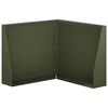 vidaXL Muro di contenimento 50 x 50 x 30 cm Acciaio Verde Oliva