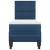 vidaXL Letto a molle con materasso Blu 80 x 200 cm Tessuto