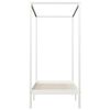 vidaXL Giroletto con Baldacchino senza Materasso Bianco Pino 90x200 cm