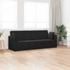 vidaXL Divano-letto da pavimento 200cm Nero Velluto