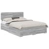 vidaXL Struttura del letto con cassetto Grigio Sonoma 140 x 200 cm