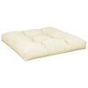 vidaXL Cuscino per Pallet Crema 70x70x12 cm in Tessuto
