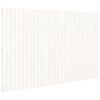 vidaXL Testiera da Parete Bianca 185x3x110 cm Legno Massello di Pino