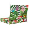 vidaXL Cuscino per divano da esterno 2 pcs colorato Poliestere