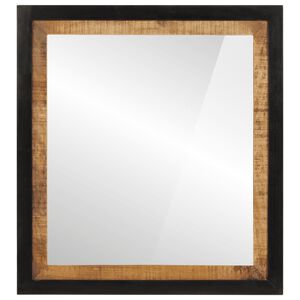 vidaXL Specchio da Bagno 55x1x60 cm in Vetro e Legno Massello di Mango