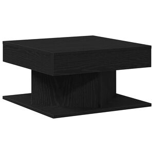 vidaXL Tavolino da salotto Rovere Nero 57 x 57 x 30 cm
