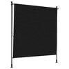 vidaXL Tenda a Rullo Esterna Nero 200 x 270 cm