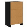 vidaXL Comodini 2 pcs Nero 40 x 30 x 467 cm Legno multistrato