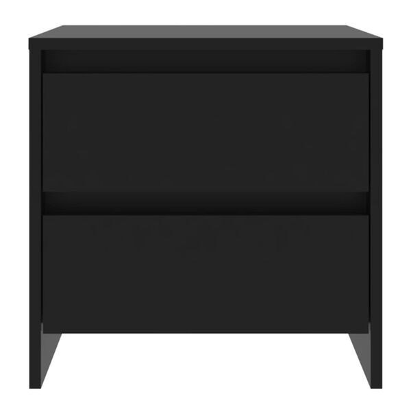 vidaXL Comodino Nero 45x34,5x44,5 cm in Truciolato