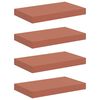vidaXL Scaffale da parete 4 pcs Rosso 40 x 23,5 x 4 cm