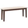 vidaXL Panca 110 cm Marrone in Legno Massello di Hevea