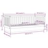 vidaXL Dormeuse Ambra 100x200 cm in Legno Massello di Pino