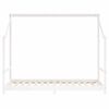 vidaXL Giroletto per Bambini Bianco 2x(90x190)cm Legno Massello Pino