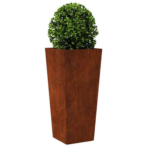 vidaXL Fioriera da Giardino 35x35x75 cm in Acciaio Corten