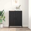vidaXL Credenza Rovere Nero 69,5 x 34 x 90 cm