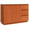 vidaXL Credenza Rovere Marrone 111 x 34 x 75 cm Pino massello