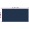 vidaXL Pellicola Galleggiante Solare PE Piscina 450x220 cm Nero e Blu