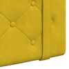 vidaXL Testata appesa Giallo 170 x 55 x 5 cm Velluto