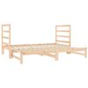 vidaXL Dormeuse Estraibile 2x(90x190) cm Legno Massello di Pino
