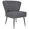 vidaXL Sedia da Cocktail Grigio Scuro in Tessuto
